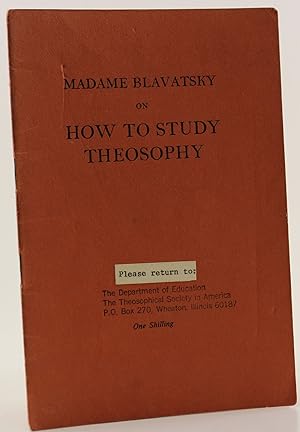 Seller image for How to Study Theosophy for sale by Better Read Than Dead