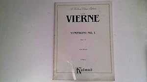 Image du vendeur pour Symphony No 1 Opus 14 for Organ. mis en vente par Goldstone Rare Books