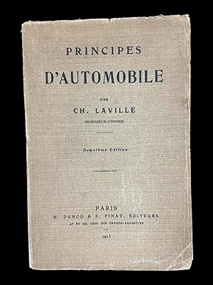 Seller image for PRINCIPES D"AUTOMOBILE. CH. LAVILLE. 2A EDICION. PARIS. PINAT EDIT. 1913 for sale by Arte & Antigedades Riera