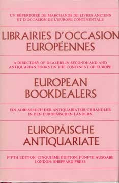 Seller image for European Bookdealers for sale by Wittenborn Art Books