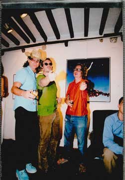 Michael Hutchence, Bono, Dave Stewart, signed by Cinquini