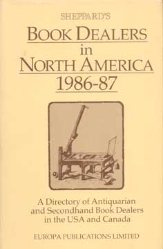 Seller image for Book Dealers in North America 1986-1987 for sale by Wittenborn Art Books