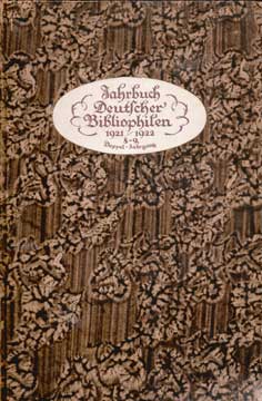 Deutscher Bibliophilen-Kalender für das Jahr 1921-1922