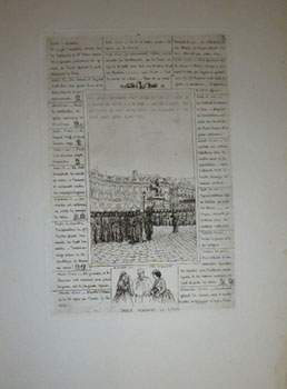 Image du vendeur pour Three etching of La Garde Nationale from Paris Pendant le Sige. First editions of the etchings. mis en vente par Wittenborn Art Books