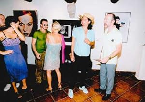 L'amie de Bono, Bono, Paula Yates, Michael Hutchence, The Edge, signed by Cinquini