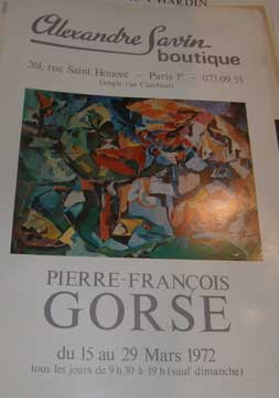 Imagen del vendedor de Pierre-Franois Gorse a la venta por Wittenborn Art Books