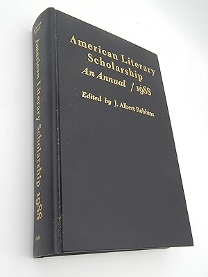 Seller image for American Literary Scholarship, An Annual: 1988 for sale by Lee Madden, Book Dealer