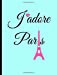 Imagen del vendedor de J'adore Paris: Blue, Collage Ruled Notebook, 8.5 x 11 Journal, diary [Soft Cover ] a la venta por booksXpress