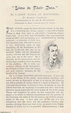 Bild des Verkufers fr Lions In Their Dens. John Burns at Battersea. An original article from the Idler Magazine, 1893. zum Verkauf von Cosmo Books