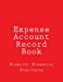 Seller image for Expense Account Record Book: Full-size, 8.5 X 11 - Red Cover [Soft Cover ] for sale by booksXpress