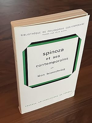 Image du vendeur pour Spinoza et ses contemporains mis en vente par Libraire Gabor
