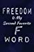 Seller image for Freedom Is My Second Favorite F Word: Writing Journal Lined, Diary, Notebook for Men & Women [Soft Cover ] for sale by booksXpress