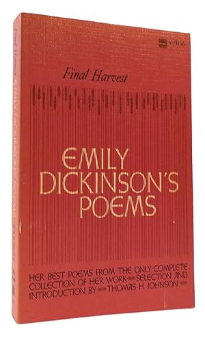 Bild des Verkufers fr FINAL HARVEST: EMILY DICKINSON'S POEMS zum Verkauf von Rare Book Cellar