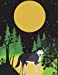 Seller image for Night Wolf: Bright, colorful, fun, blank combination notebook/journal hybrid. Use this fun journal for school work, or as a private journal, diary, or dream book. [Soft Cover ] for sale by booksXpress