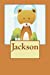 Imagen del vendedor de Jackson: Bear Personalized Name 100 Lined Journal Pages | Diary | 6"x 9" Large Composition Note Book Gloss Finish Paperback (Notebook lined pages with blank Date and Page number) [Soft Cover ] a la venta por booksXpress
