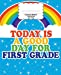 Seller image for First Grade Handwriting Notebook for Kids: Back to School Composition, Good Day Rainbow | 7.5 x 9.25 In | 120 Pages | 1st Handwriting Print Practice [Soft Cover ] for sale by booksXpress