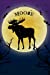 Image du vendeur pour Moose Notebook Halloween Journal: Spooky Halloween Themed Blank Lined Composition Book/Diary/Journal For Moose Lovers, 6 x 9, 130 Pages, Full Moon, Bats, Scary Trees [Soft Cover ] mis en vente par booksXpress