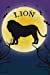 Seller image for Lion Notebook Halloween Journal: Spooky Halloween Themed Blank Lined Composition Book/Diary/Journal For African Lion Lovers, 6 x 9, 130 Pages, Full Moon, Bats, Scary Trees [Soft Cover ] for sale by booksXpress