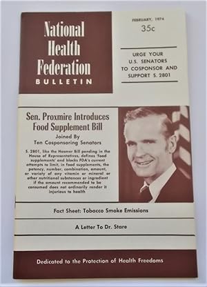 Image du vendeur pour National Health Federation Bulletin (Volume XX Number 2 - February 1974): Protection of Health Freedoms (Magazine) mis en vente par Bloomsbury Books
