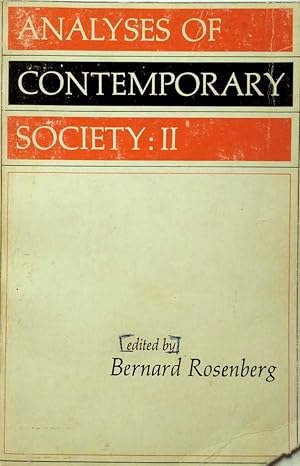 Bild des Verkufers fr Analysis of Contemporary Society II zum Verkauf von Kayleighbug Books, IOBA