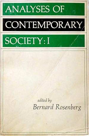 Bild des Verkufers fr Analysis of Contemporary Society I zum Verkauf von Kayleighbug Books, IOBA