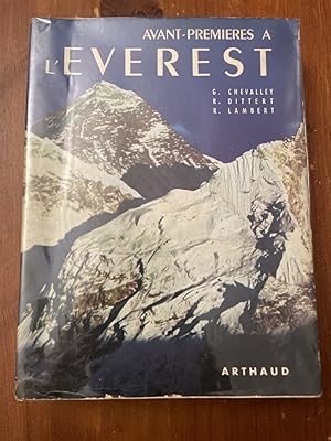 Imagen del vendedor de Avant-premires  l'Everest a la venta por Librairie des Possibles