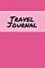 Immagine del venditore per Travel Journal: Pink, 6" x 9", lined journal, travel notebook , blank book notebook, durable cover,150 pages for writing notes [Soft Cover ] venduto da booksXpress