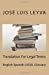 Seller image for Translation For Legal Terms: English-Spanish LEGAL Glossary [Soft Cover ] for sale by booksXpress