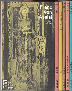 Konvolut mit 6 rororo - Monographien. - Enthalten: Franz von Assisi / Paulus / Ramakrischna / Mar...