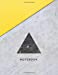 Seller image for Notebook: Beautiful minimalist industrial black and yellow triangle with black lettering | 150 College-ruled lined pages 8.5 x 11 (Graphic marble collection) [Soft Cover ] for sale by booksXpress