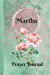 Seller image for Martha Personalized Name Praise and Worship Prayer Journal: Religious Devotional Sermon Journal in Green and Pink Damask Lace with Roses on Glossy Cover [Soft Cover ] for sale by booksXpress