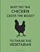 Image du vendeur pour Why Did The Chicken Cross The Road? To Thank The Vegetarian: Weekly Planner 2019-2002 [Soft Cover ] mis en vente par booksXpress