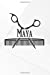 Imagen del vendedor de Maya: Barber Hairdresser Personalized Name Notebook Journal Diary Sketchbook With 120 Lined Pages 6"x9" [Soft Cover ] a la venta por booksXpress
