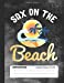 Bild des Verkufers fr Sax On The Beach Composition Book: College Ruled Lined School Notebook Journal for Saxophone Music Student [Soft Cover ] zum Verkauf von booksXpress