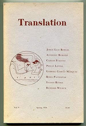 Seller image for Translation - Vol. V, Spring 1978 for sale by Between the Covers-Rare Books, Inc. ABAA