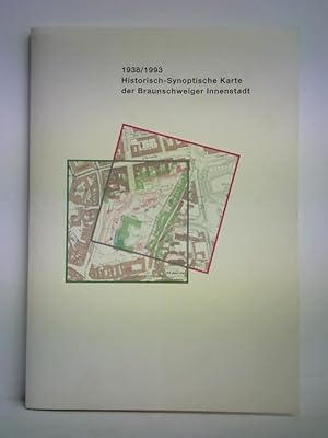 Imagen del vendedor de 1938/1993 Historisch-Synoptische Karte der Braunschweiger Innenstadt. Udo Gebauhr - Betrachtungen zum Stadtgrundri a la venta por Celler Versandantiquariat