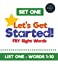 Seller image for Let's Get Started! Fry Sight Words -Set One: Hands-on sight word ideas to help young readers learn their sight words (Sight Word Fun) (Volume 1) [Soft Cover ] for sale by booksXpress