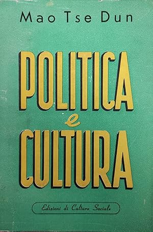 Image du vendeur pour POLITICA E CULTURA mis en vente par libreria minerva