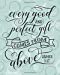 Image du vendeur pour Every Good And Perfect Gift Comes From Above James 1:17:: Bible Study Notebooks And Journals To Write In Christmas Gift Present [Soft Cover ] mis en vente par booksXpress