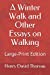 Bild des Verkufers fr A Winter Walk and Other Essays on Walking: Large-Print Edition [Soft Cover ] zum Verkauf von booksXpress
