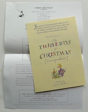 Quentin Blake. The Twelve Days of Christmas by John Julius Norwich. Book launch and exhibition, C...