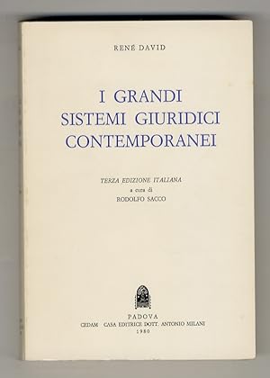 I grandi sistemi giuridici contemporanei. Tradotto sulla 7a edizione (1978) da Oreste Calliano, P...