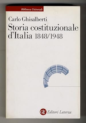Bild des Verkufers fr Storia costituzionale d'Italia 1849/1948. zum Verkauf von Libreria Oreste Gozzini snc