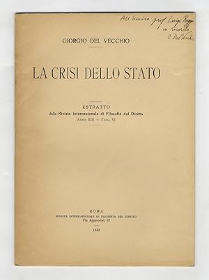 La crisi dello Stato.