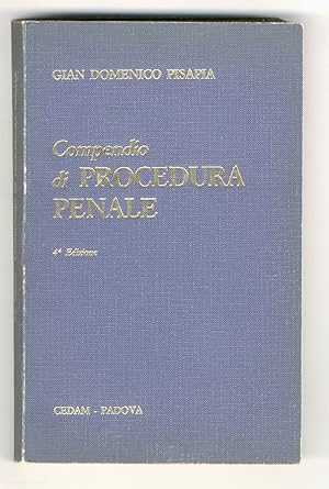 Compendio di procedura penale. Quarta edizione.