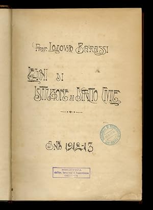 Seller image for Lezioni di istituzione di diritto civile. Anno 1912-13. for sale by Libreria Oreste Gozzini snc