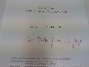 Seller image for Ausstellungskatalog Ev Grger : Zeichnungen und Gouachen for sale by ABC Versand e.K.