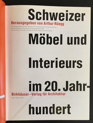 Immagine del venditore per Schweizer Mbel und Interieurs im 20. Jahrhundert. venduto da Antiquariat Im Seefeld / Ernst Jetzer