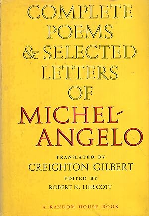 Imagen del vendedor de COMPLETE POEMS & SELECTED LETTERS OF MICHELANGELO a la venta por A Cappella Books, Inc.