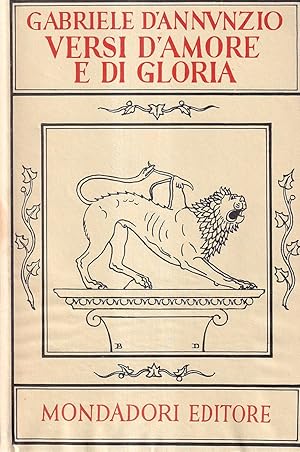 Immagine del venditore per Versi d'amore e di Gloria. Vol. 1 venduto da Il Salvalibro s.n.c. di Moscati Giovanni